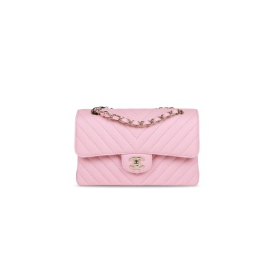 CHANEL SMALL CHEVRON CLASSIC DOUBLE FLAP 1192140 (23*13*6cm)